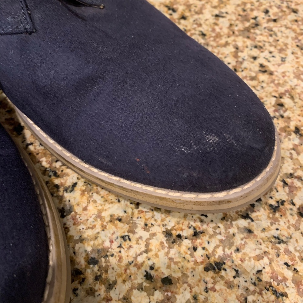 H & M Blue suede oxfords Size 9 - Picture 5 of 8